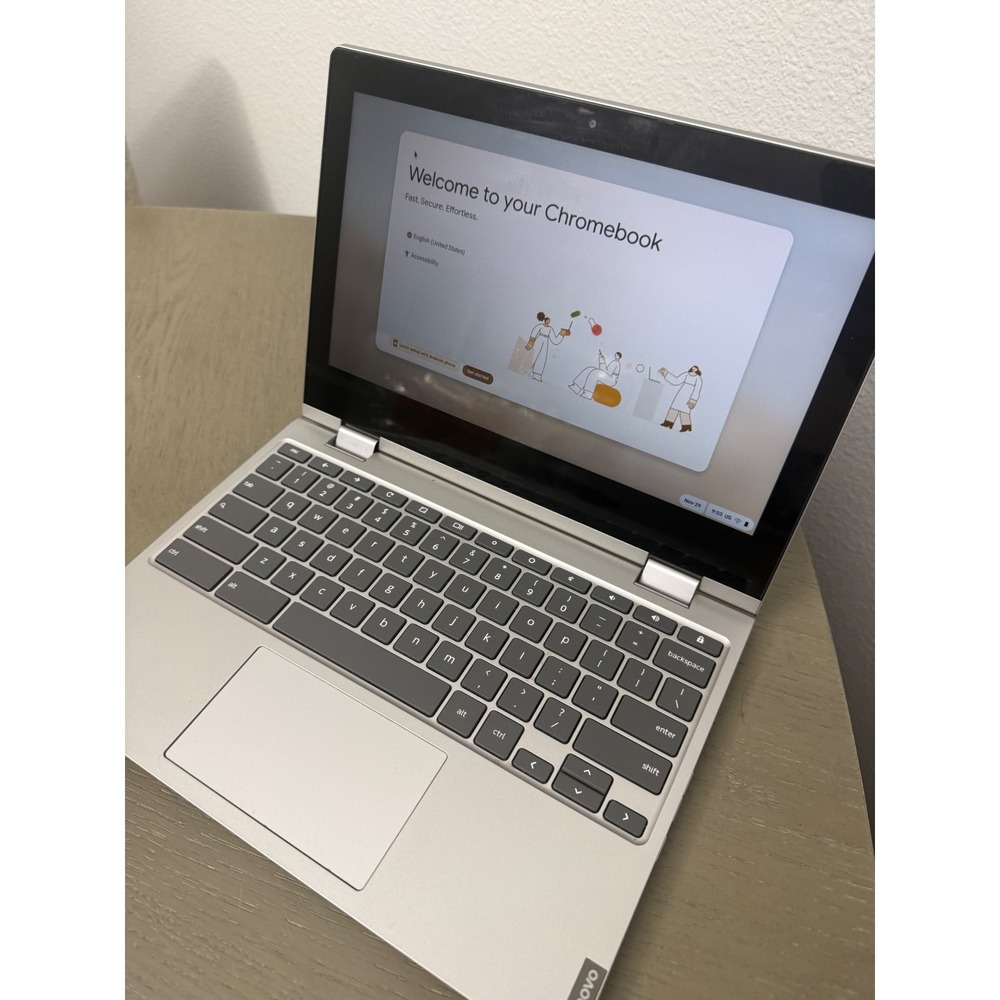 Lenovo Chromebook C340-11 Laptop 81TA 11.6" Touchscreen 2-in-1 Platinum Grey - Picture 8 of 8